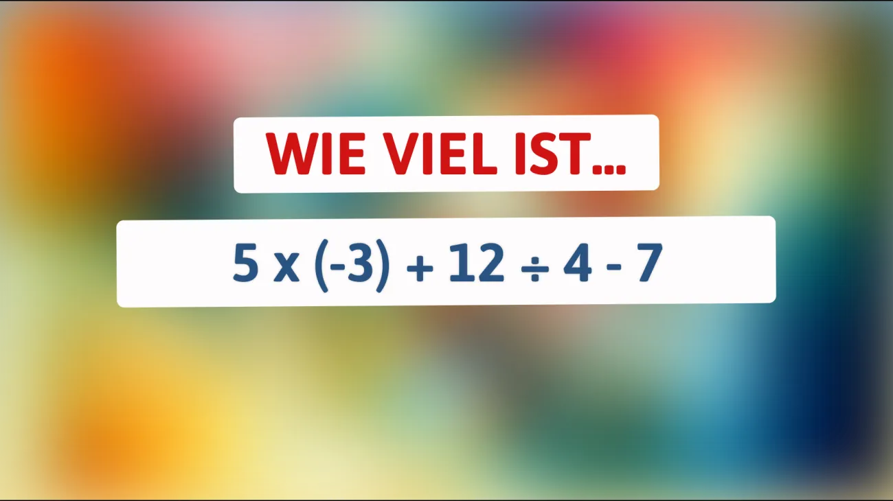 Nur Genies können es lösen: Schaffst du dieses anspruchsvolle Maträtsel? Entdecke die faszinierende Lösung!"